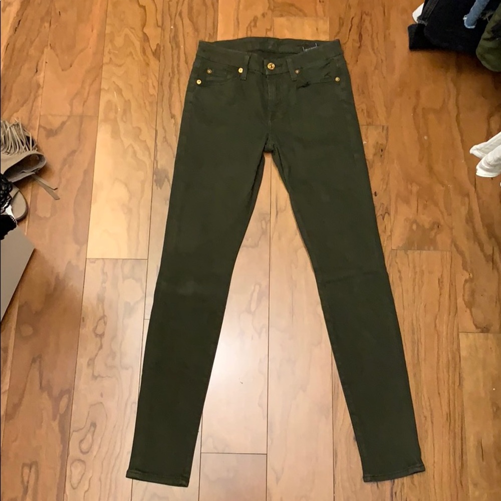 7  For All Mankind green pant